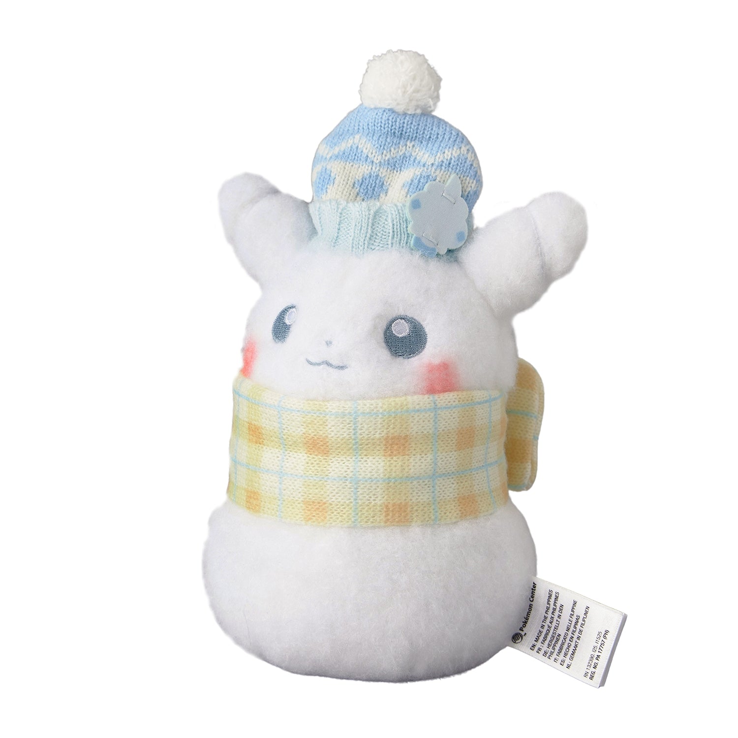 Pokemon ぬいぐるみ ピカチュウゆきだるま 毛公仔