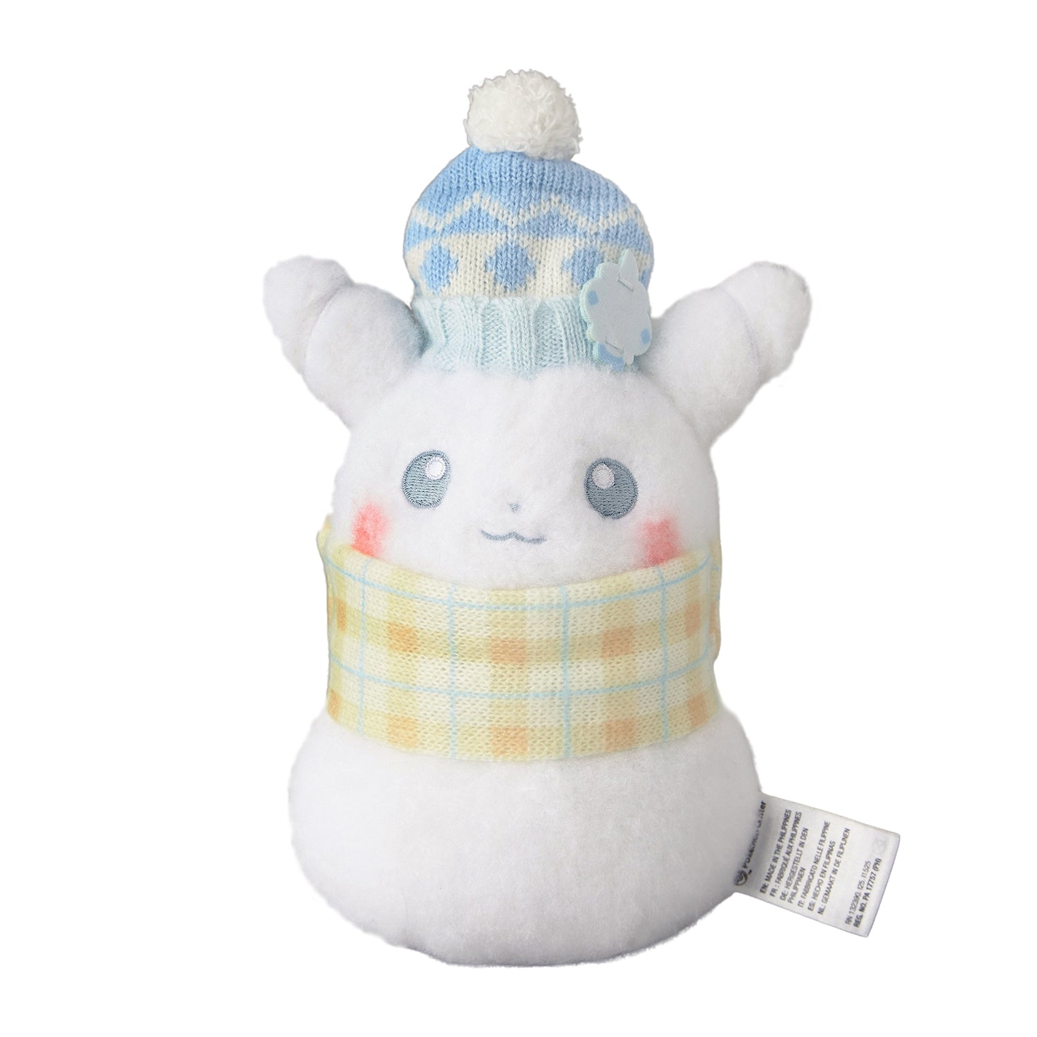 Pokemon ぬいぐるみ ピカチュウゆきだるま 毛公仔