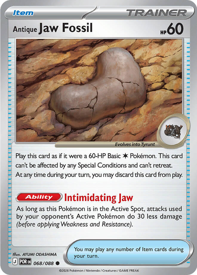 [Reverse Holo] POR 068/088 Antique Jaw Fossil C