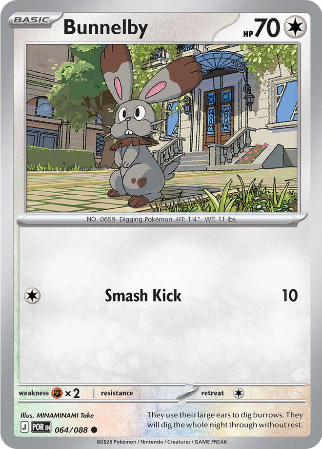 [Reverse Holo] POR 064/088 Bunnelby C