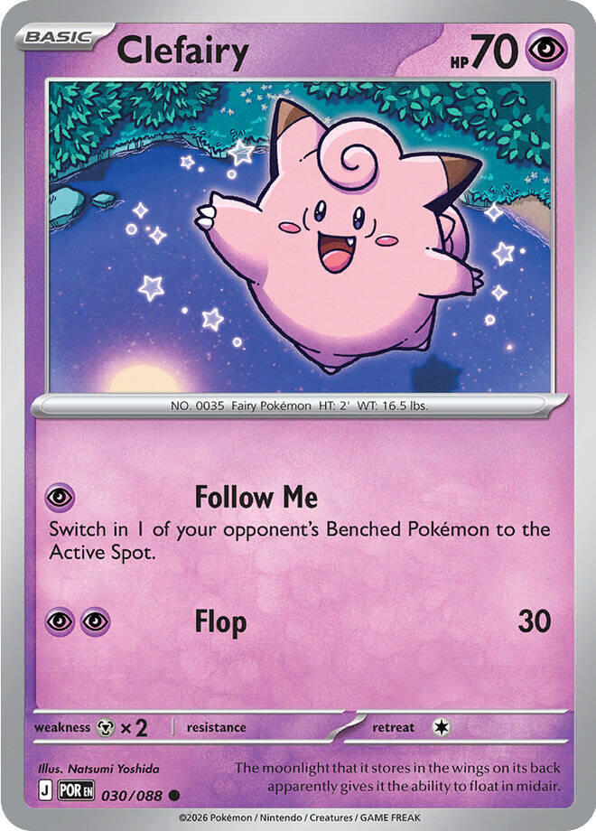 [Reverse Holo] POR 030/088 Clefairy C