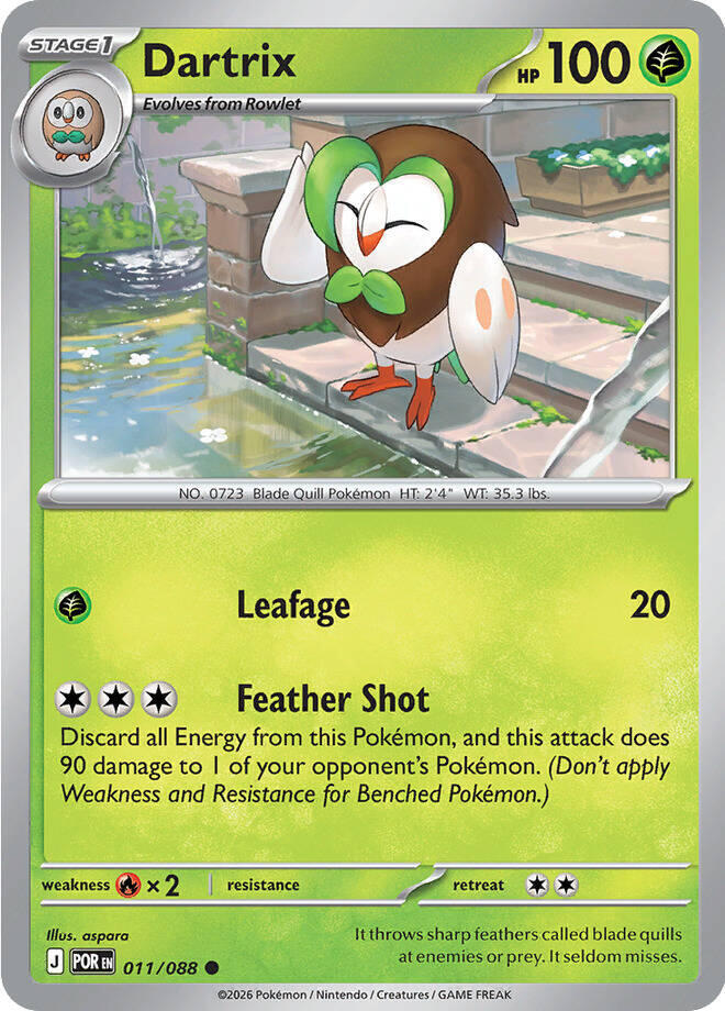 [Reverse Holo] POR 011/088 Dartrix C