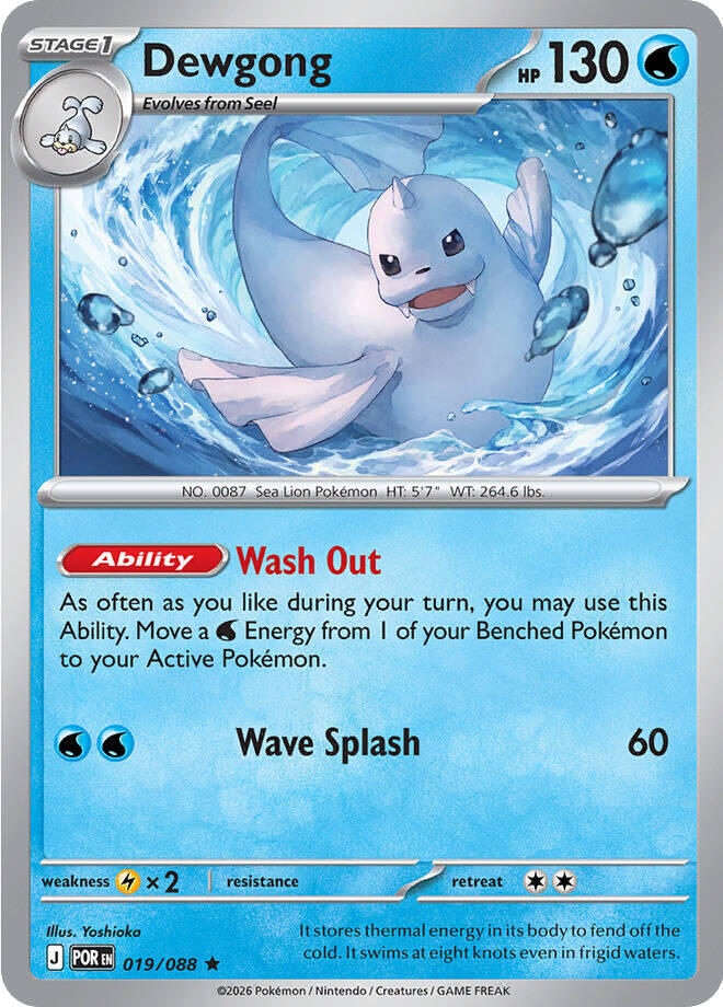 [Reverse Holo] POR 019/088 Dewgong R
