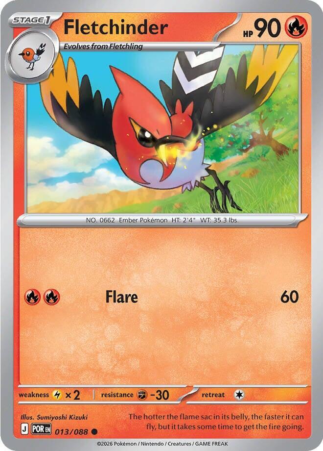 [Reverse Holo] POR 013/088 Fletchinder C