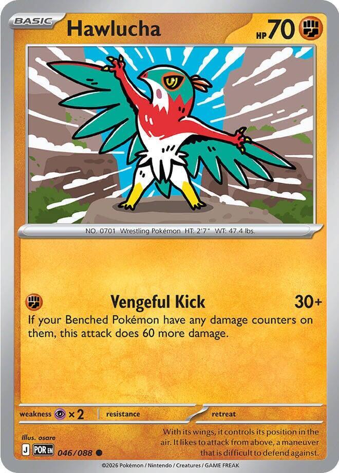 [Reverse Holo] POR 046/088 Hawlucha C