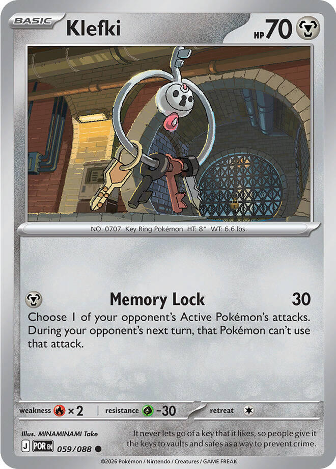 [Reverse Holo] POR 059/088 Klefki C