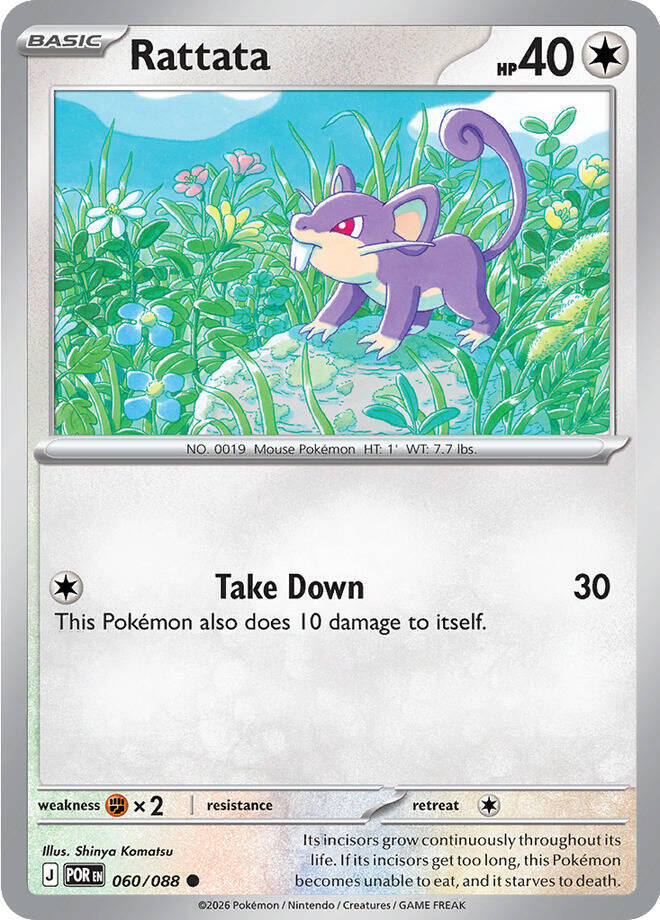 [Reverse Holo] POR 060/088 Rattata C