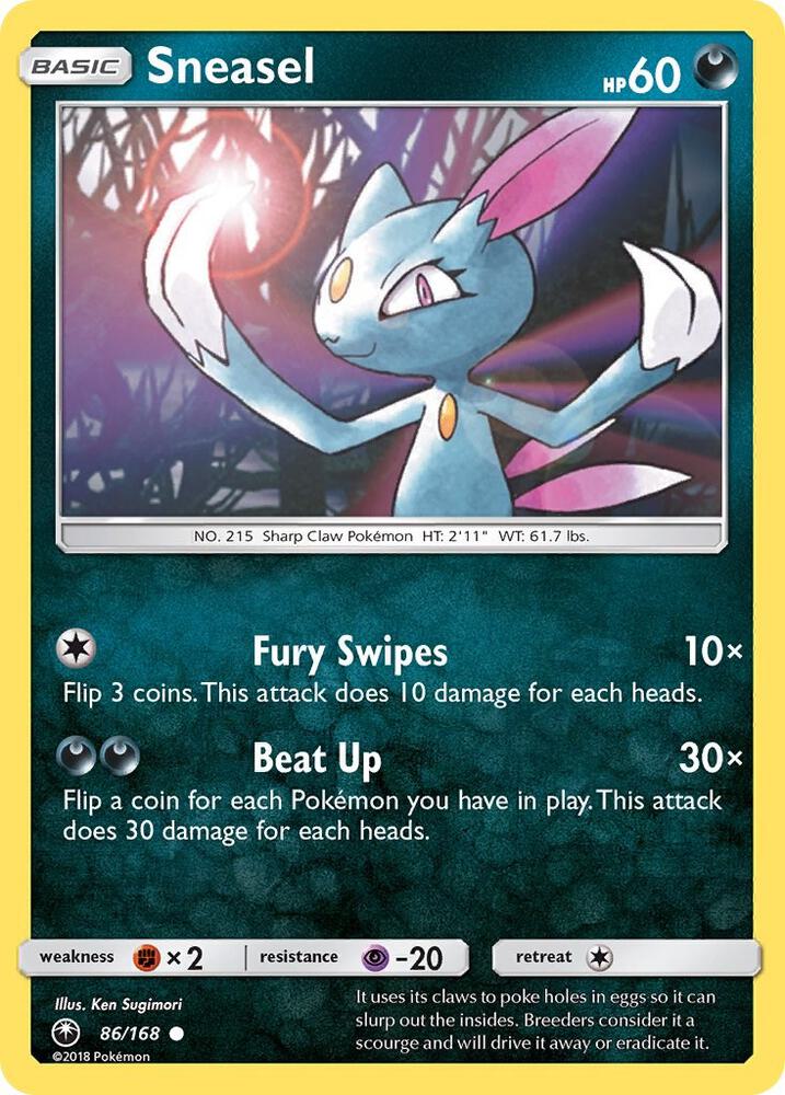 [Reverse Holo] CES 86/168 Sneasel C