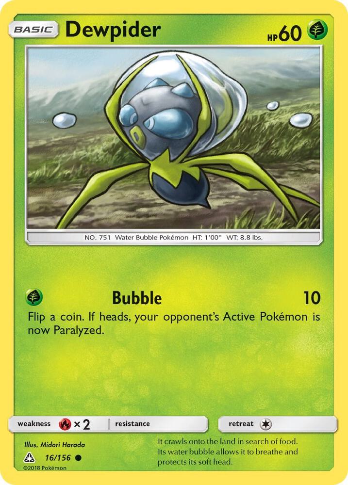 [Reverse Holo] UPR 16/156 Dewpider C