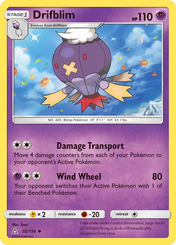 [Reverse Holo] UPR 52/156 Drifblim U
