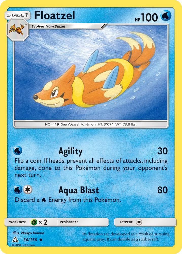 [Reverse Holo] UPR 36/156 Floatzel U