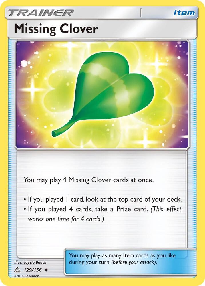 [Reverse Holo] UPR 129/156 Missing Clover U