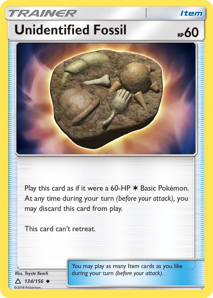 [Reverse Holo] UPR 134/156 Unidentified Fossil U