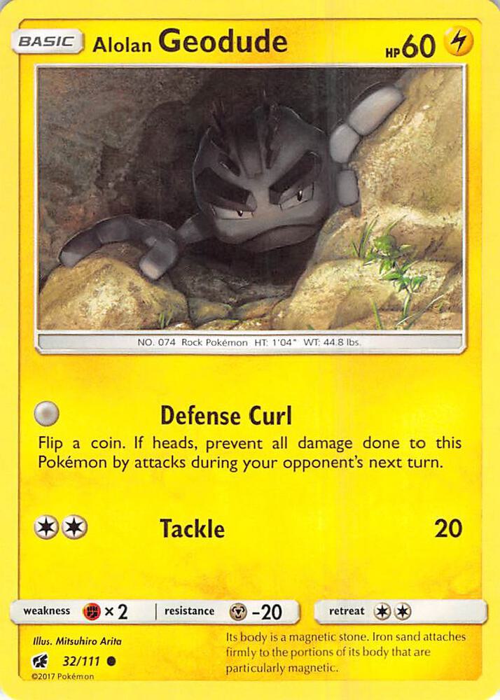 [Reverse Holo] CIN 32/111 Alolan Geodude C