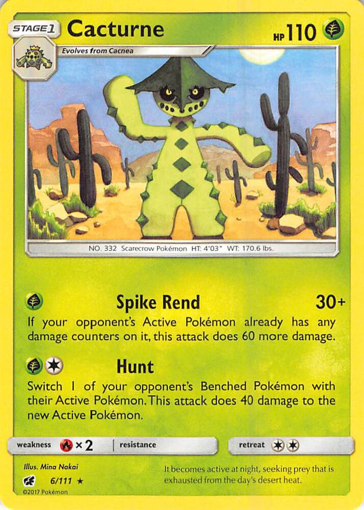 [Reverse Holo] CIN 6/111 Cacturne R