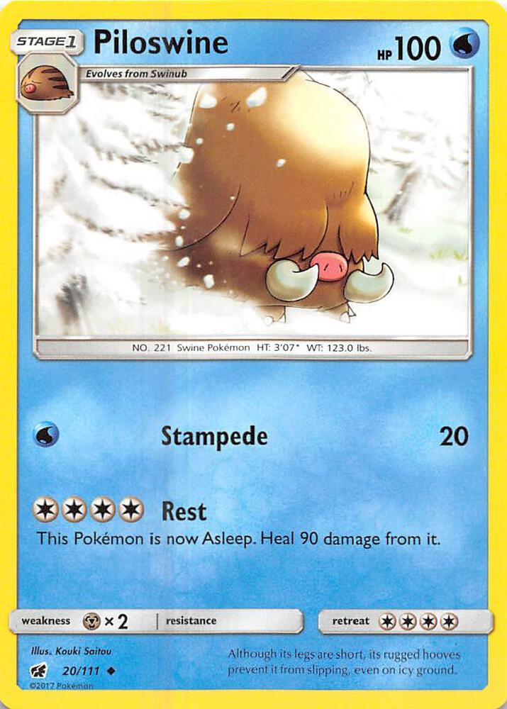 [Reverse Holo] CIN 20/111 Piloswine U