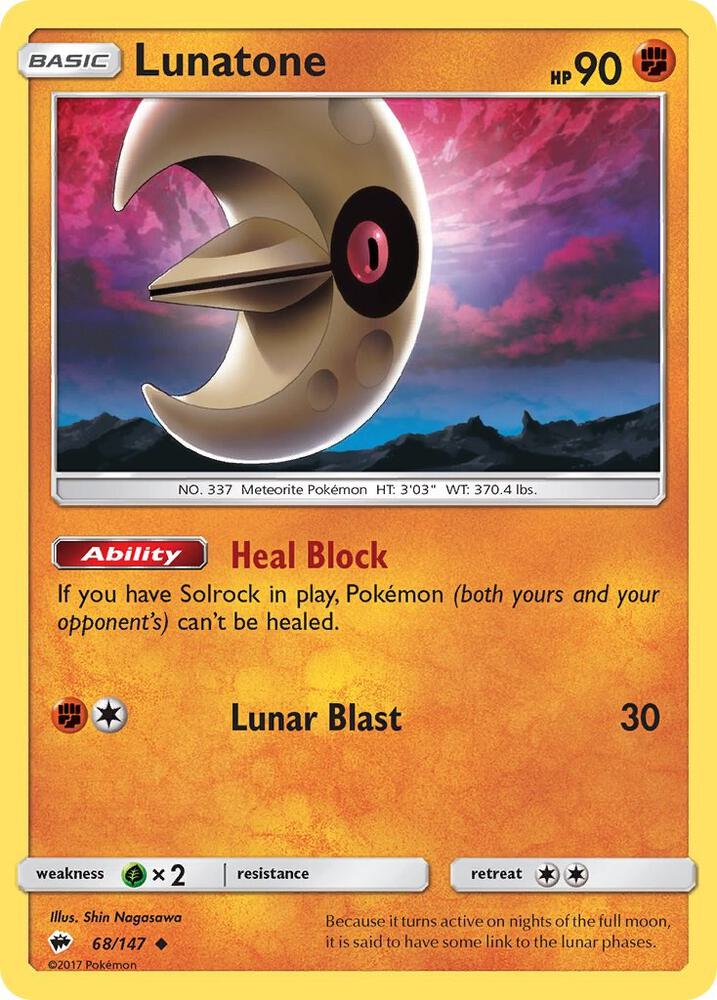 [Reverse Holo] BUS 68/147 Lunatone U