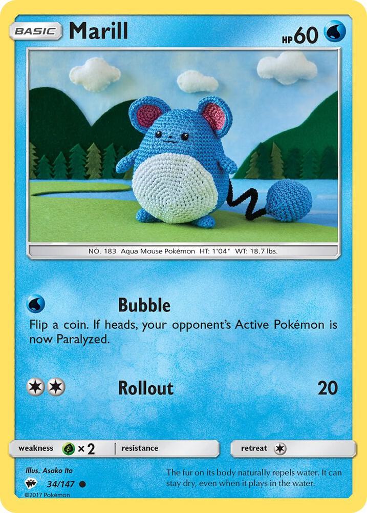 [Reverse Holo] BUS 34/147 Marill C