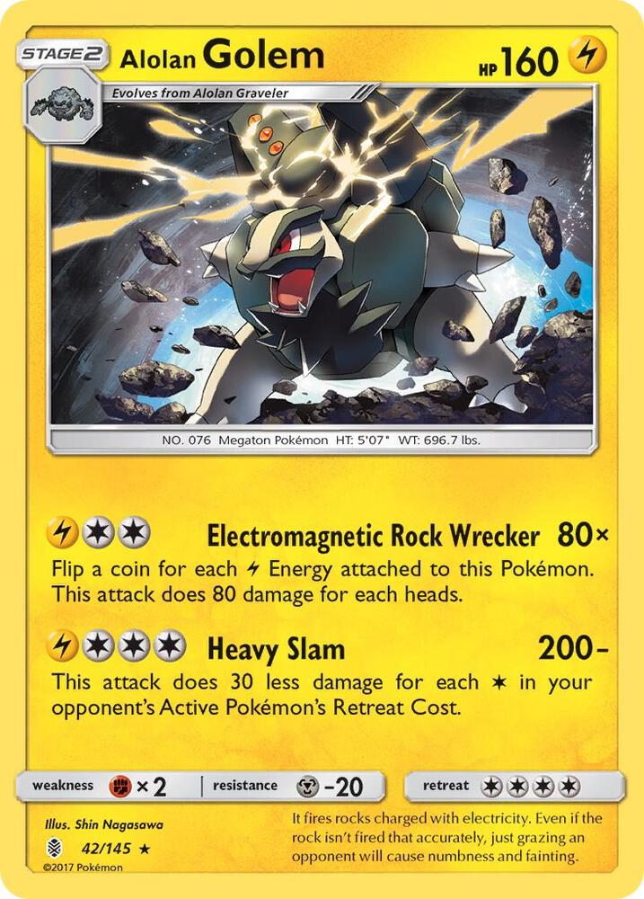 [Reverse Holo] GRI 42/145 Alolan Golem RH