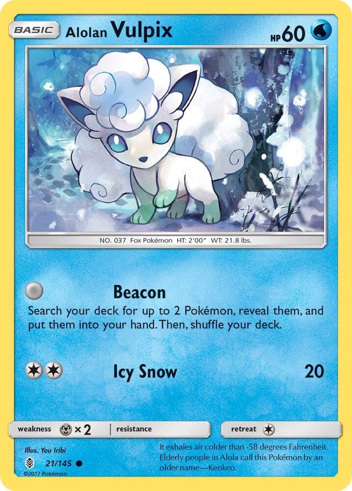 [Reverse Holo] GRI 21/145 Alolan Vulpix C