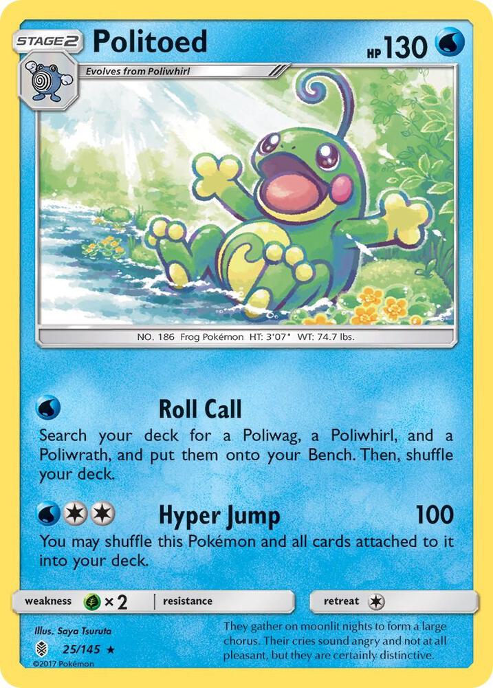 [Reverse Holo] GRI 25/145 Politoed RH