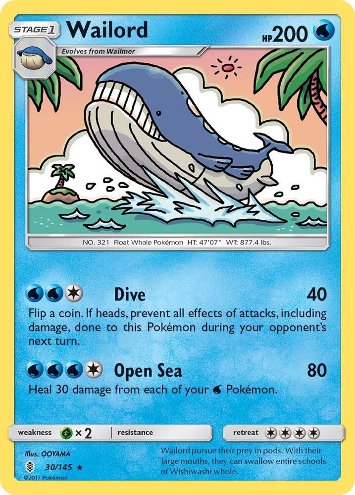 [Reverse Holo] GRI 30/145 Wailord R