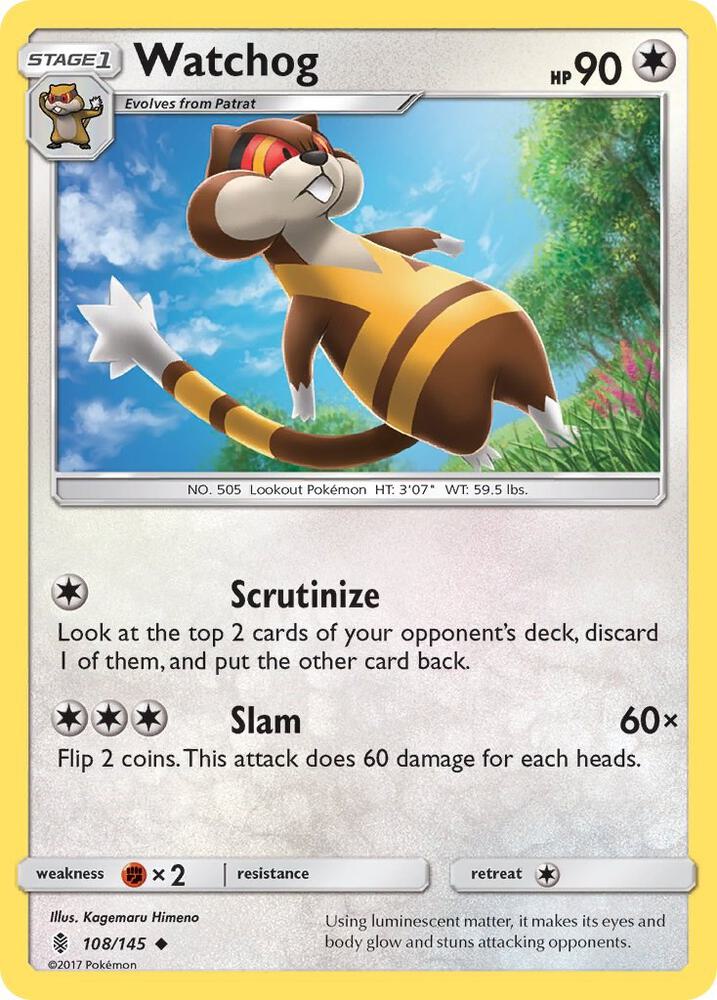 [Reverse Holo] GRI 108/145 Watchog U