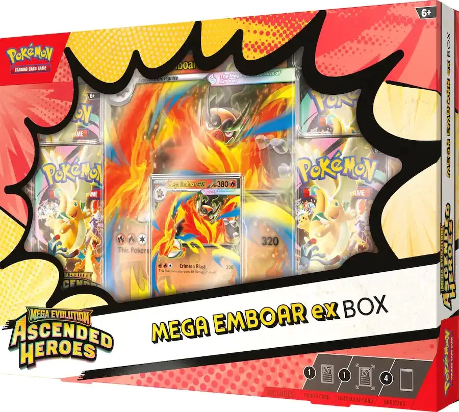 Pokemon TCG 美版 Mega Evolution Ascended Heroes ex Box - Emboar ex